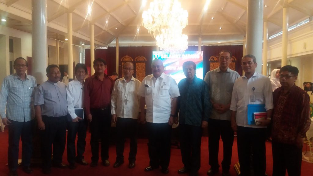 Audiensi Panitia Emas Paroki Santo Yoseph Palembang
