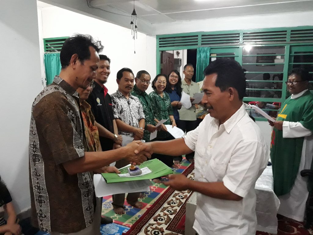 Temu Wiarno Kembali Terpilih Ketua Lingkungan Santa Rosa